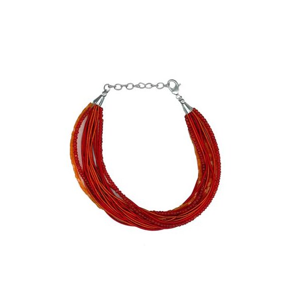 Armband "Queen" rot-orange