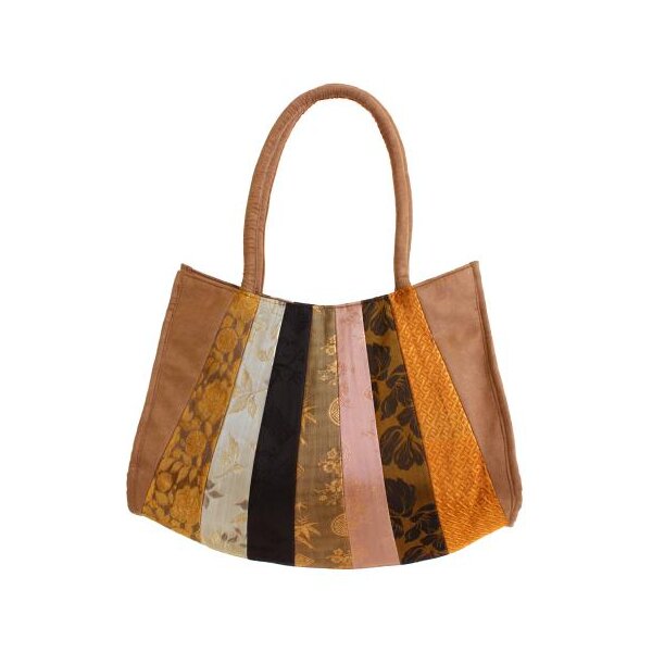 Handtasche Patchwork gold