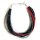 Armband "Queen" rot grau schwarz