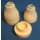 Kerzenständer Keramik  "Desert" gelb pastell, 2-tlg