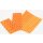 Wildes Wachs Tuch "Retro" orange, 3er Set