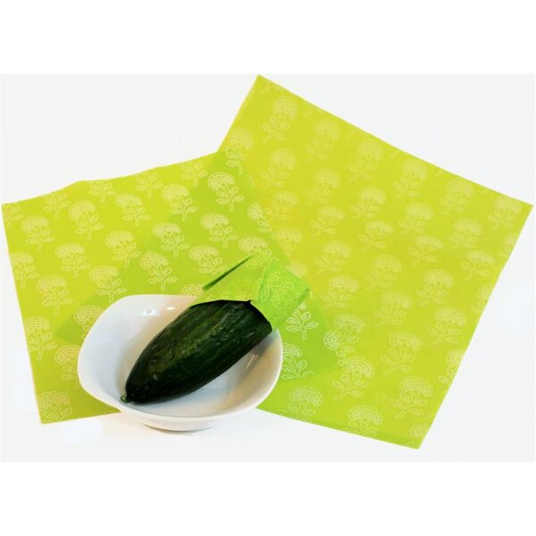 Wildes Wachs Tuch Pflanze grn, 3er Set