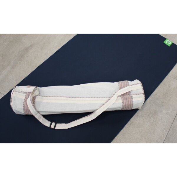Tasche für Yogamatten, natur-bunt, aus Bio-Baumwolle