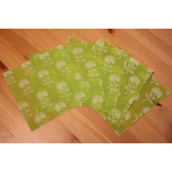 Wildes Wachs Minituch Pflanze grn, 5er Set