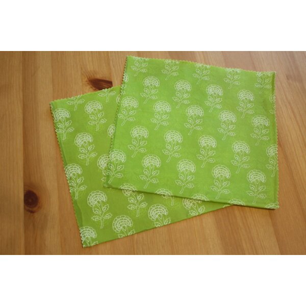 Wildes Wachs Vespertasche Pflanze grn, 2er Set