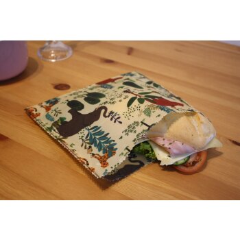 Wildes Wachs Vespertasche "Dschungel" bunt, 2er...