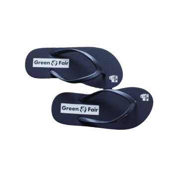 Green&Fair Kinder phlip phlops darkblue/grey