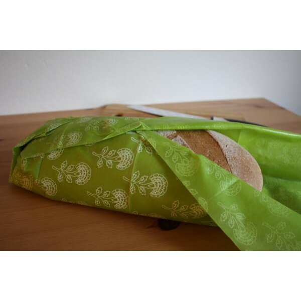 Wildes Wachs Tuch für Brot Pflanze grün, 60 x 46 cm