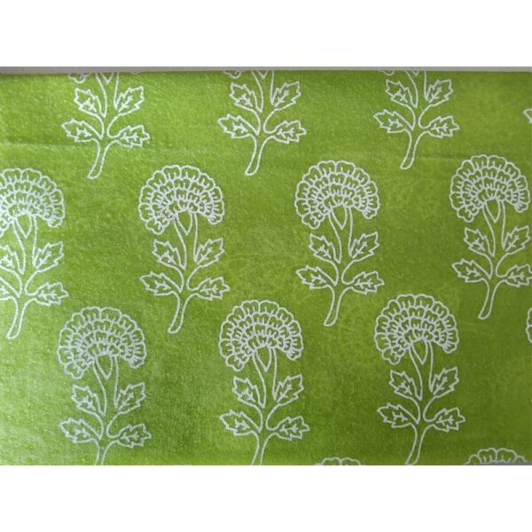 Wildes Wachs Tuch fr Brot Pflanze grn, 60 x 46 cm