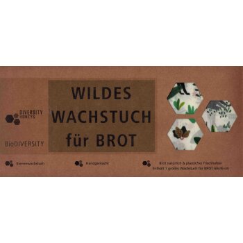 Wildes Wachs Tuch für Brot "Dschungel"...