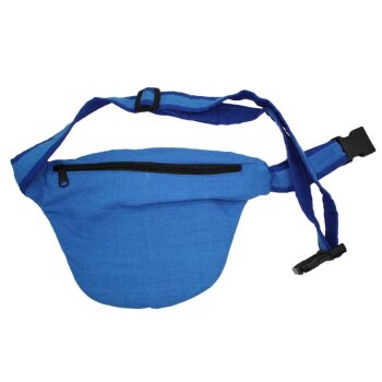 Bauchtasche aus Baumwolle, blau