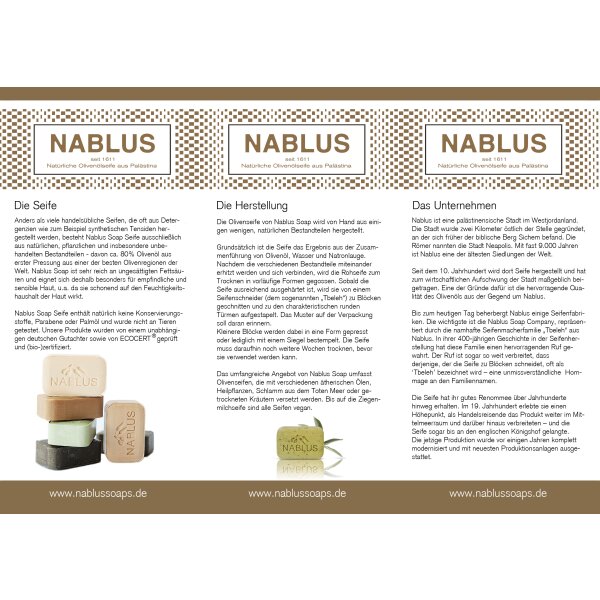 Flyer Nablus Soap