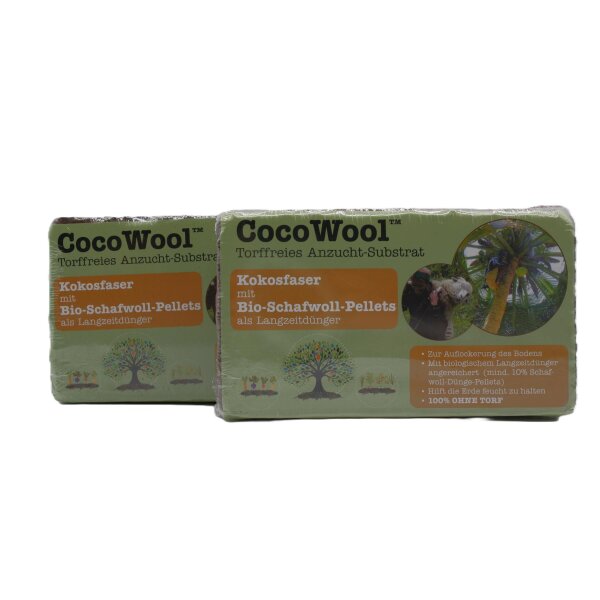 CocoWool ™ Torffreies Anzucht-Substrat mit Düngepellets