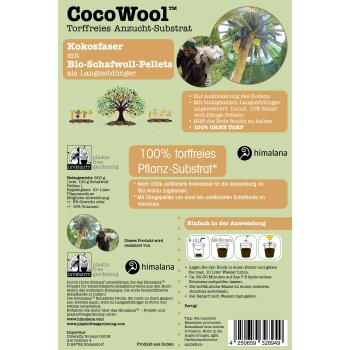 CocoWool ™ Torffreies Anzucht-Substrat mit Düngepellets