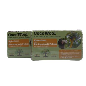 CocoWoolTM Torffreies Anzucht-Substrat mit Düngepellets