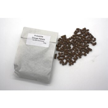 Probiertüte Dünge-Pellets aus Bio-Schafwolle, 100g