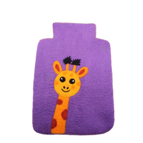 Filz Wärmflaschenbezug "Giraffe"groß