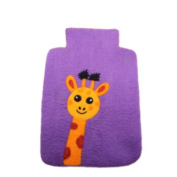 Filz Wärmflaschenbezug "Giraffe"groß